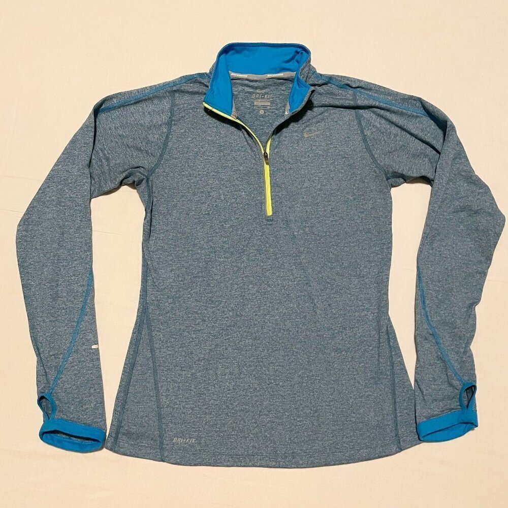Nike Dri Fit Long Sleeve Pullover Running Shirt Womens Size Small